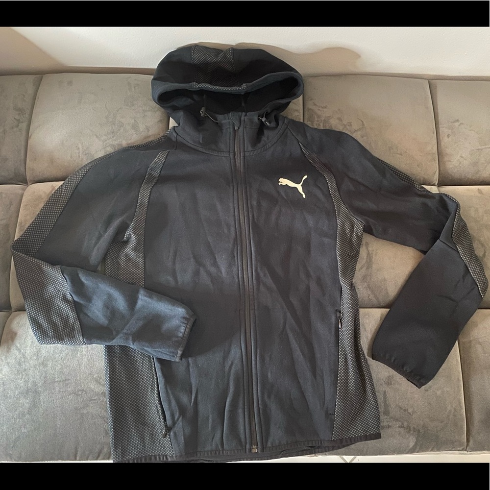 Mens Puma Zip Up Sweater